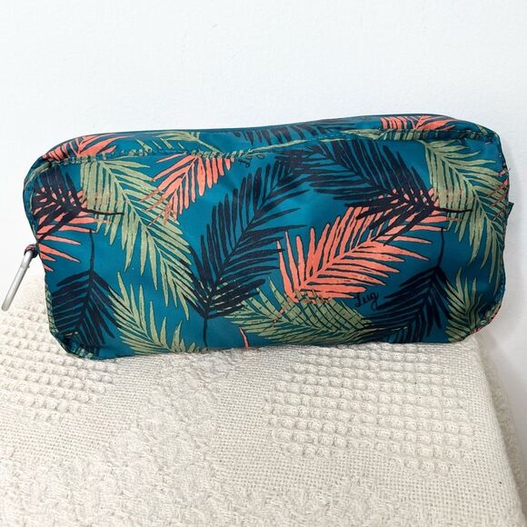Lug Packable Puddle Jumper Tote in Tropical Ocean Print Lightweight Travel - Picture 3 of 14